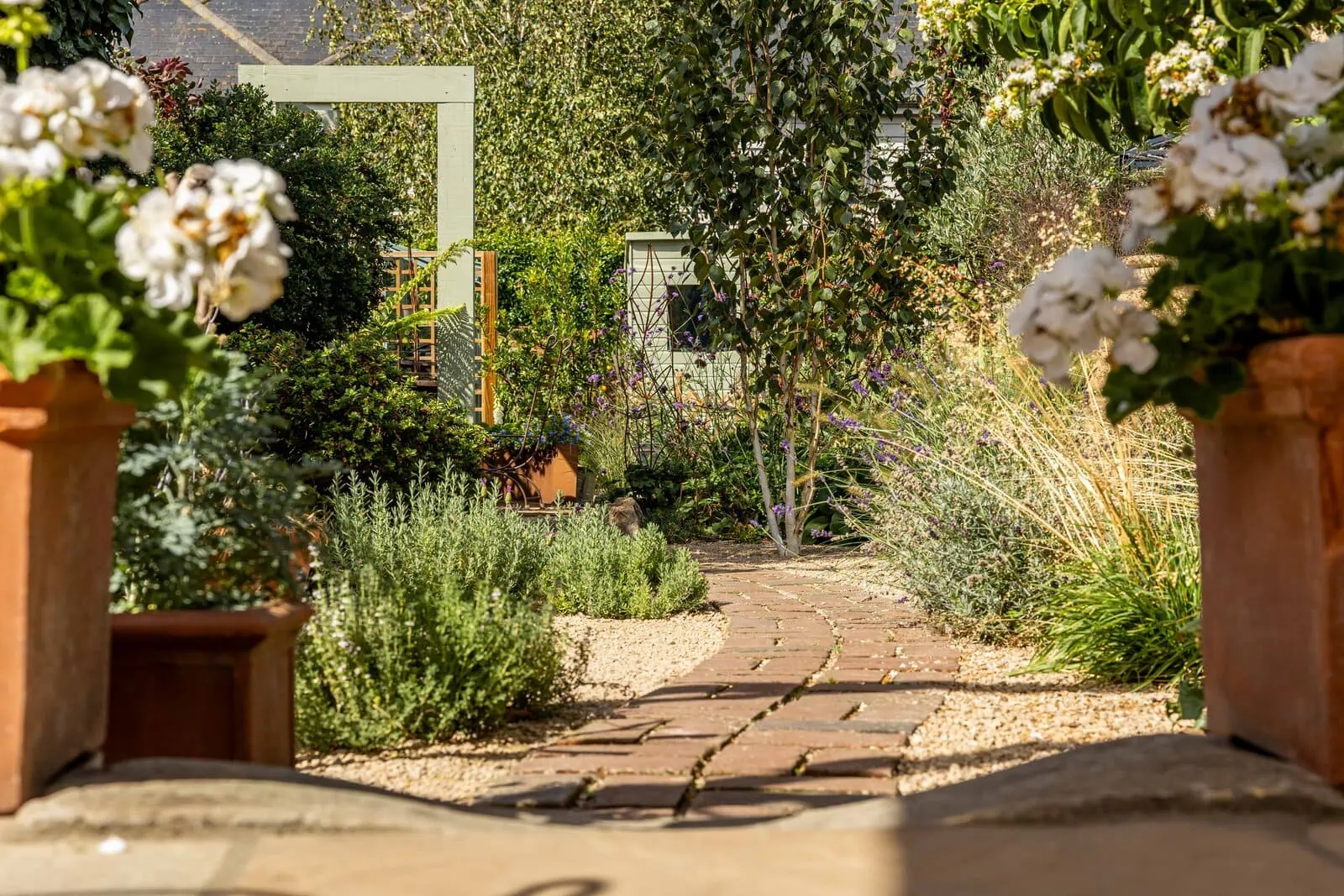 Views of the paths and planting